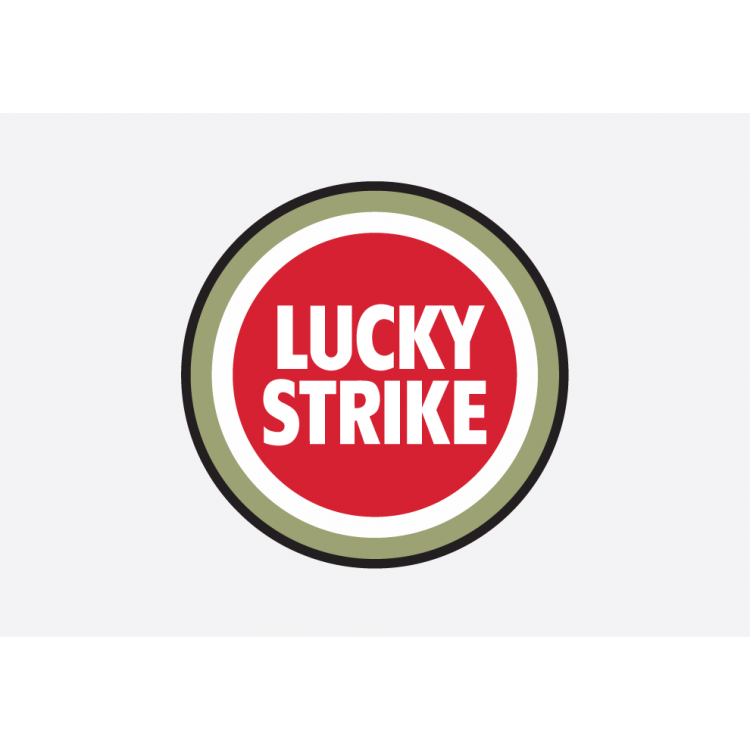 Lucky Strike Adhesive Vinyl Sticker